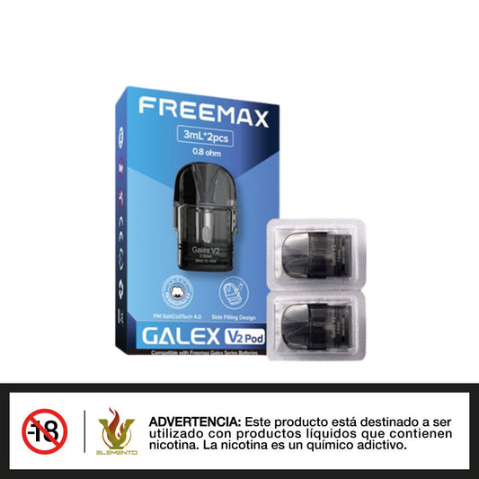 product-imageFreeMax Galex V2 Pod de repuesto - 2 unidades - Quinto Elemento Vap