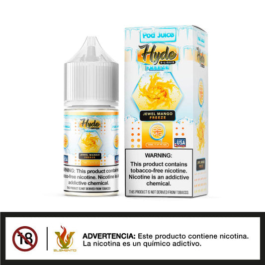 Hyde X Pod Juice Salt Jewel Mango Freeze Tobacco Free Nicotine E-juice 30ml - Quinto Elemento Vap