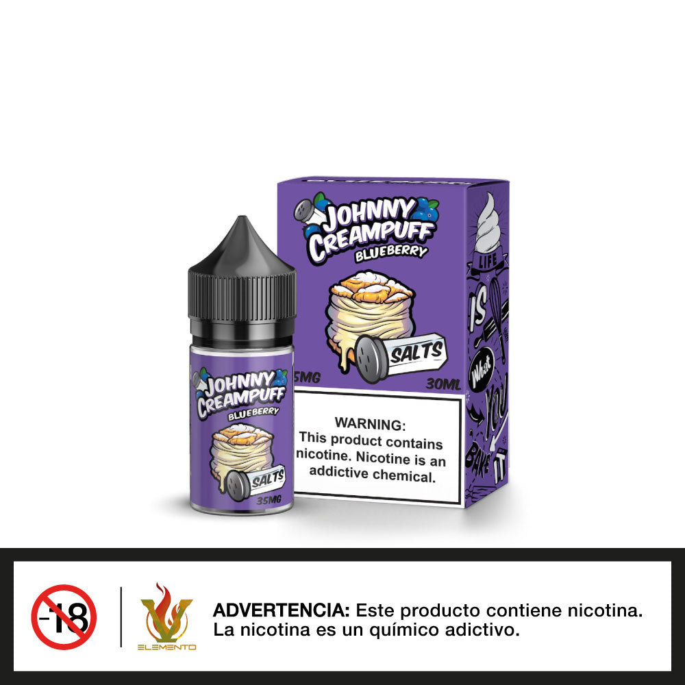 Johnny Creampuff Salts - Blueberry 30ml - Quinto Elemento Vap