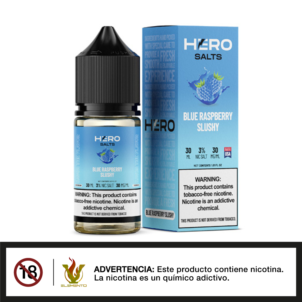 HERO Salt - Blue Raspberry Slushy 30ml - Quinto Elemento Vap