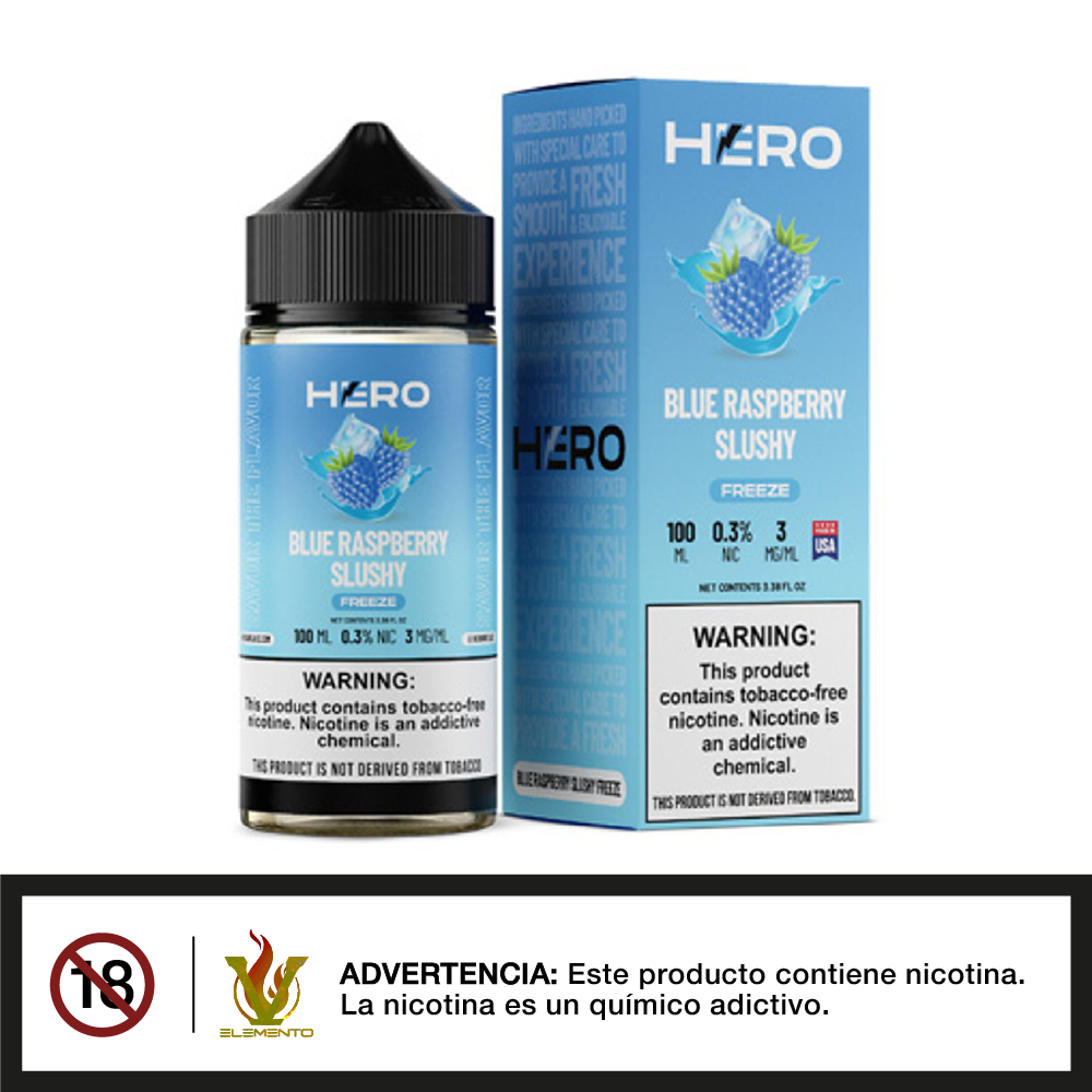 HERO - Blue Raspberry Slushy Freeze 100ML - Quinto Elemento Vap