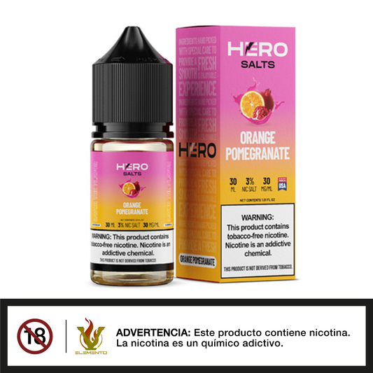 HERO Salt - Orange Pomegranate 30ml - Quinto Elemento Vap