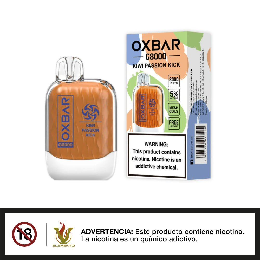 OXBAR G8000 - Vape Desechable - Quinto Elemento Vap