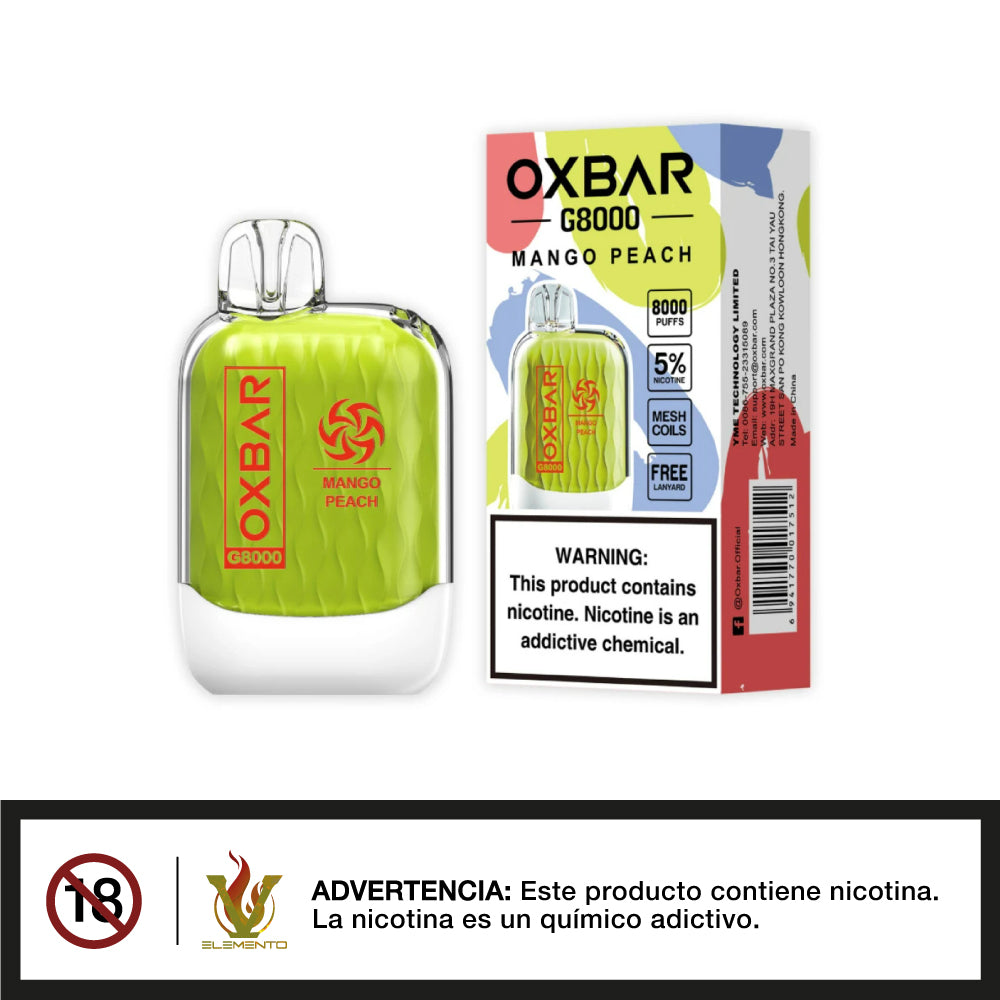 OXBAR G8000 - Vape Desechable - Quinto Elemento Vap
