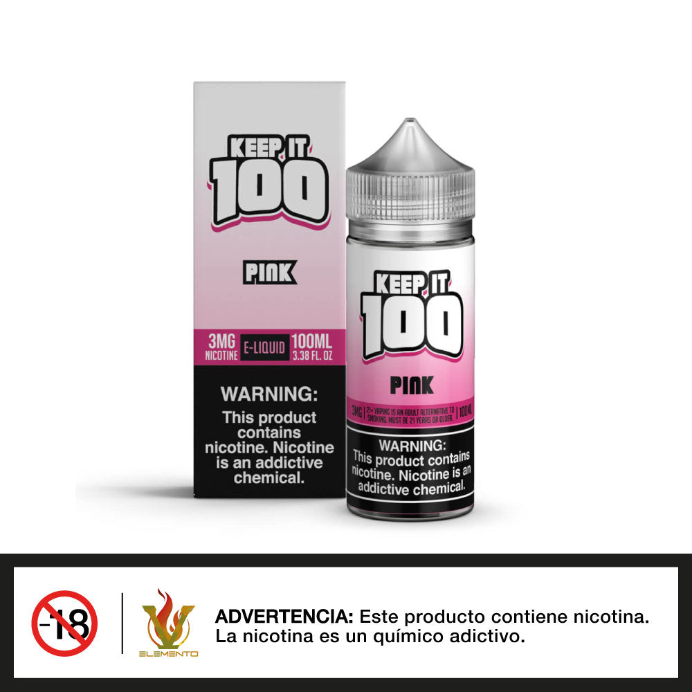 product-imageKeep it 100 - OG Pink Synthetic Nicotine 100ml - Quinto Elemento Vap