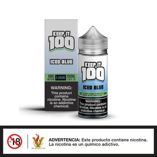 Keep it 100 - OG Blue Iced Synthetic Nicotine 100ml - (Iced Blue)