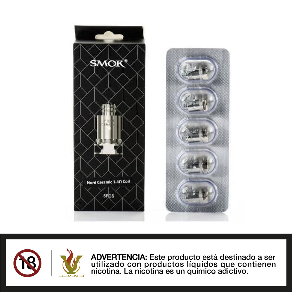 Smok Nord - Coil de Repuesto 5 Unidades - Open Box - Quinto Elemento Vap