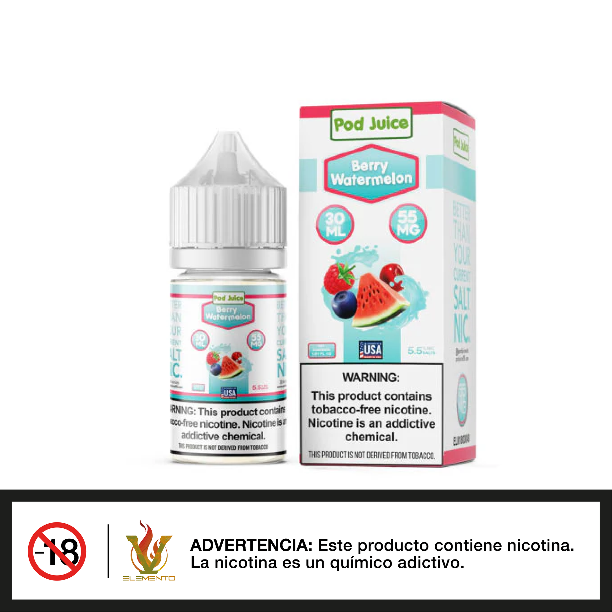 Pod Juice Salt - Berry Watermelon TFN 30ml