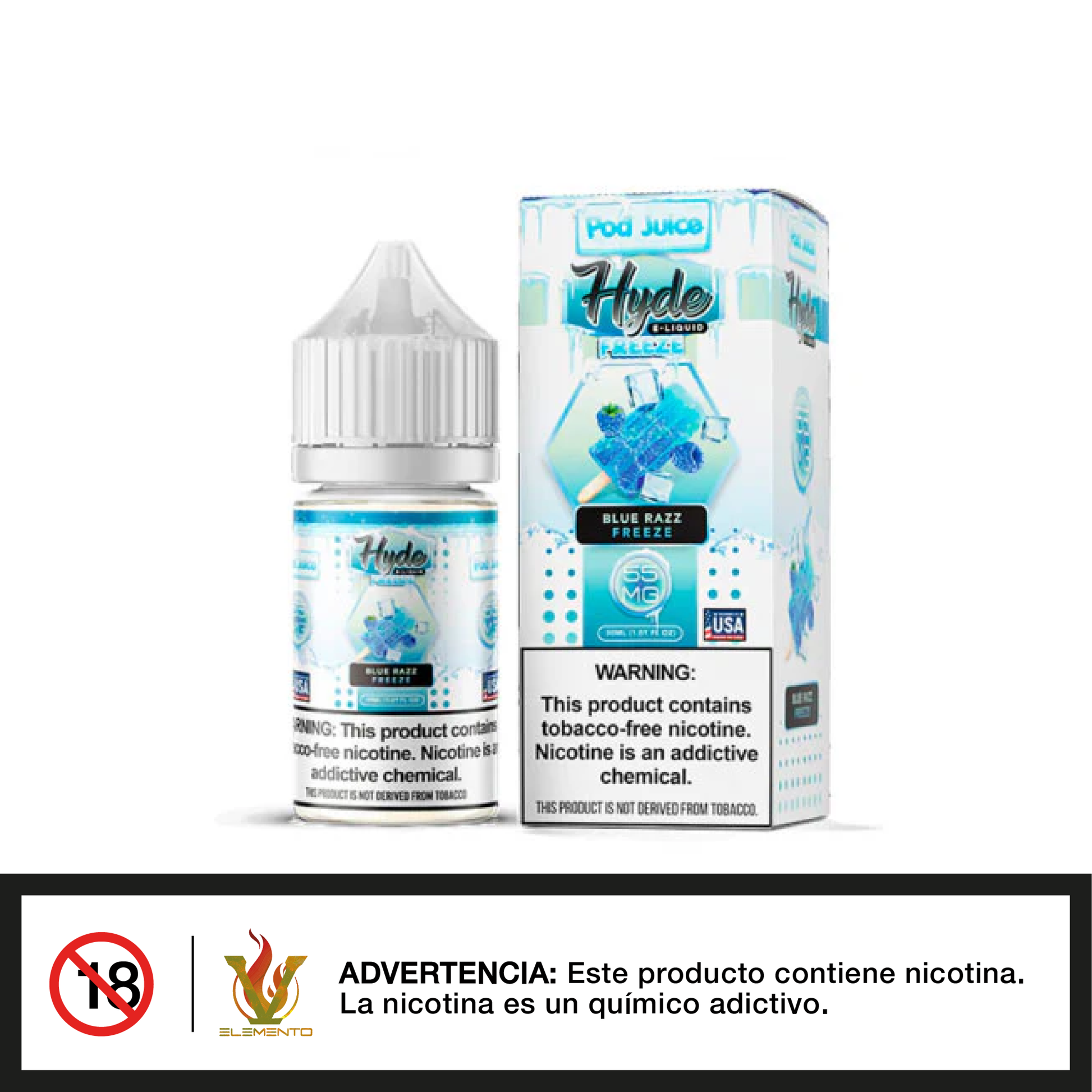 Hyde X Pod Juice Salt - Blue Razz Freeze TFN 30ml