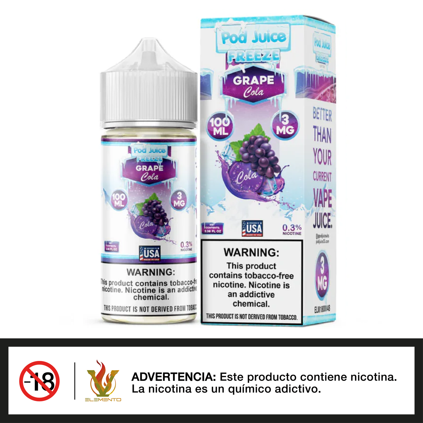 Pod Juice - Grape Cola Freeze 100ml