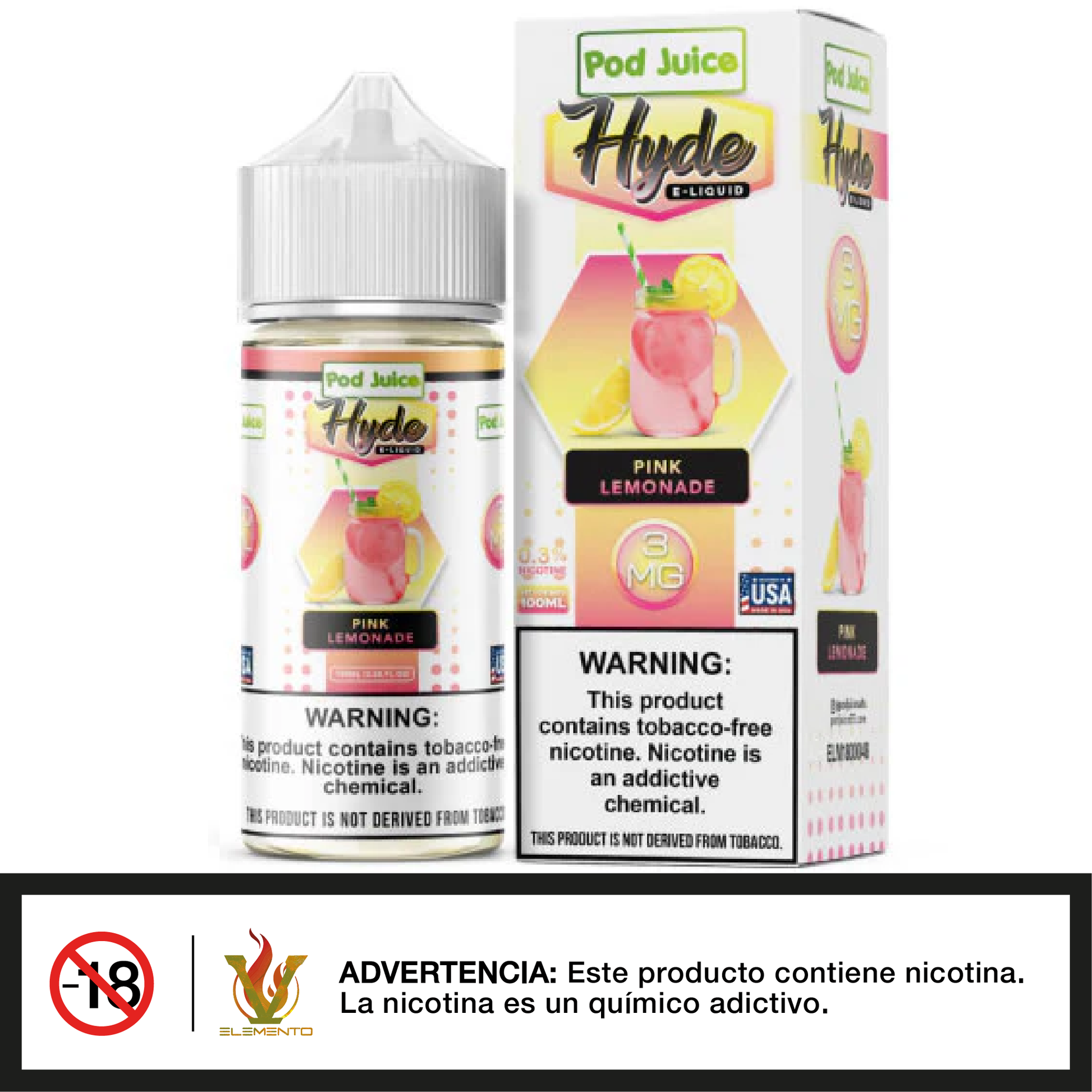 Hyde X Pod Juice - Pink Lemonade TFN 100ml