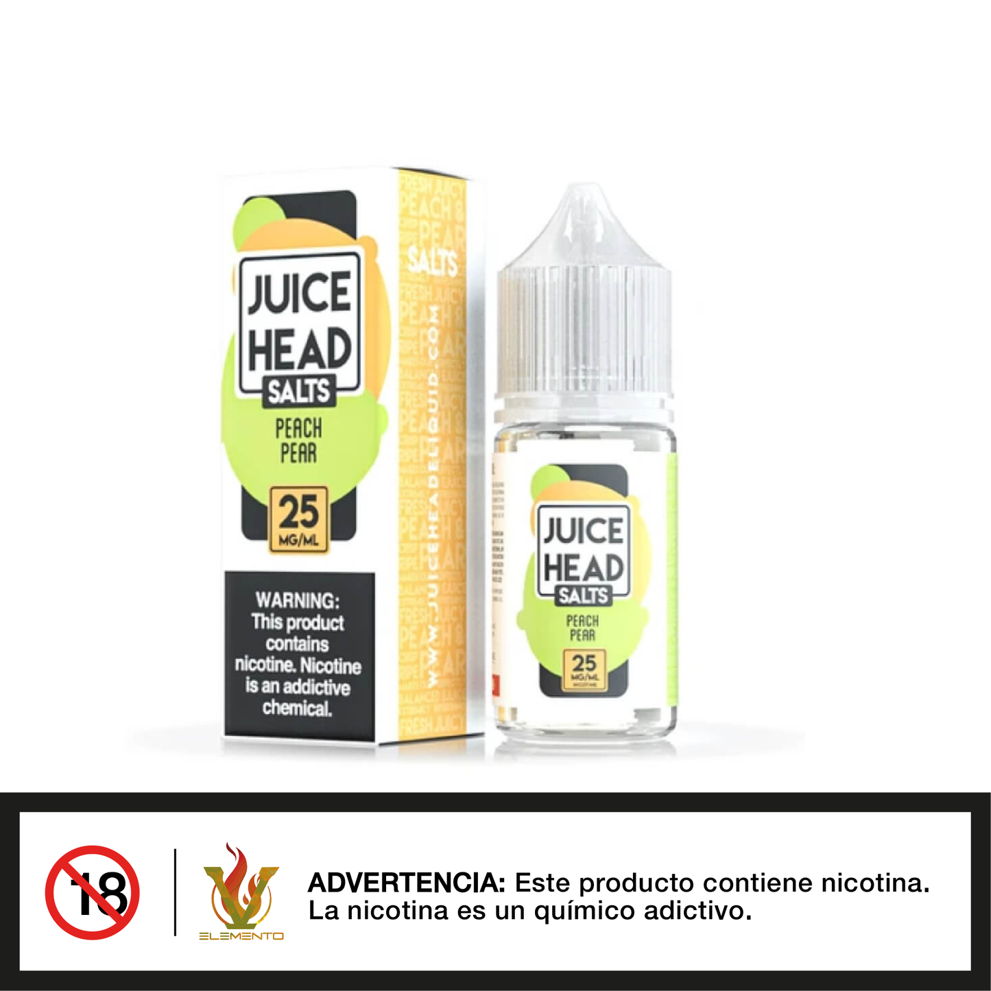 Juice Head Salt - Peach Pear 30ml