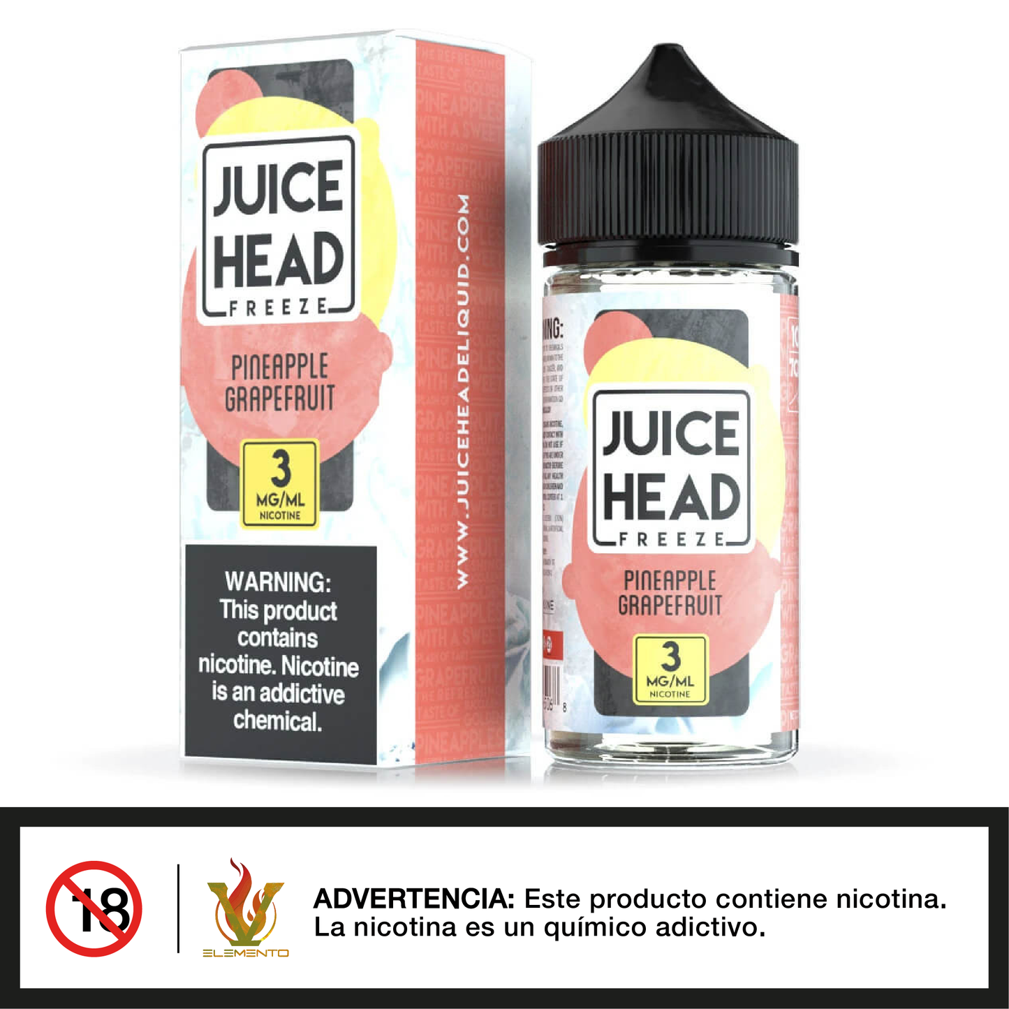 Juice Head - Pineapple Grapefruit Extra Freeze - 100ml