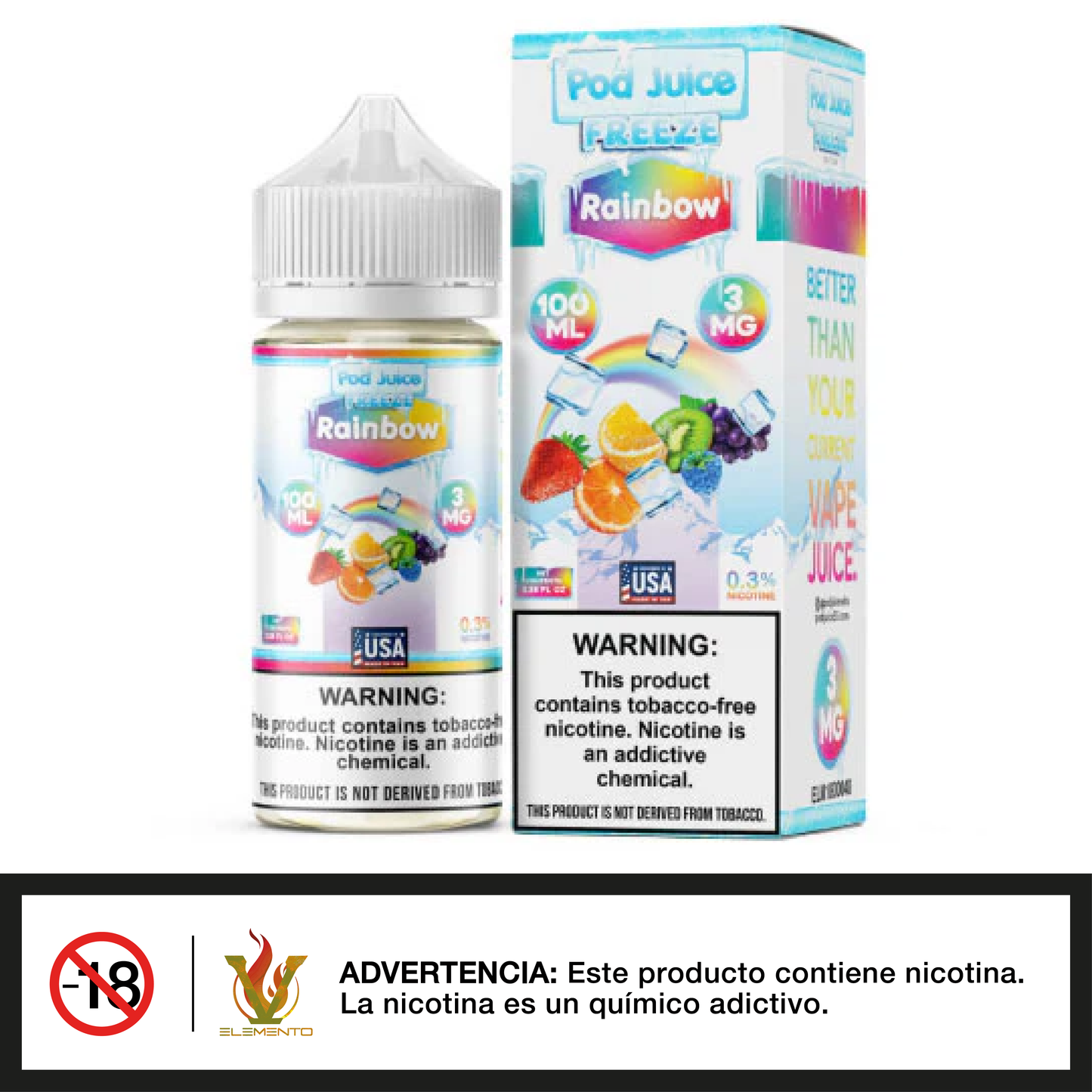 Pod Juice - Rainbow Freeze TFN 100ml