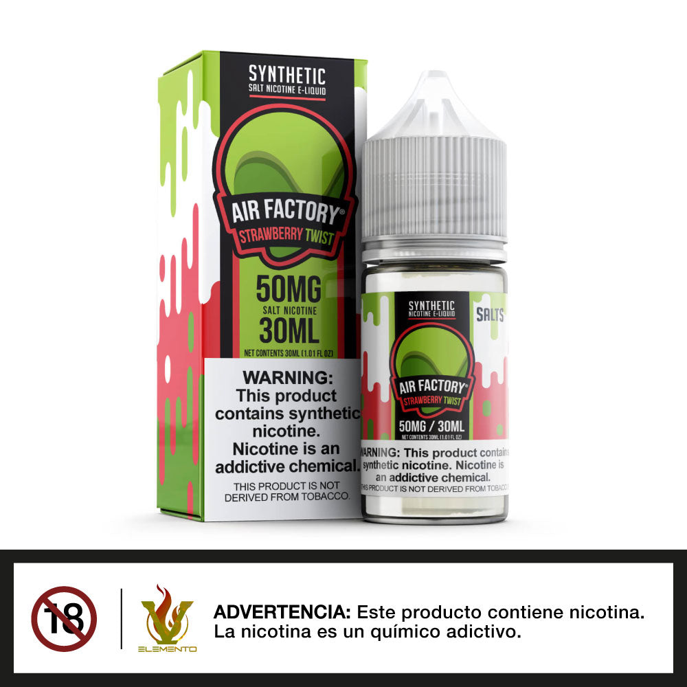 Air Factory Salt - Strawberry Twist 30ml - Quinto Elemento Vap