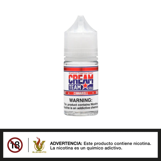 Cream Team Salt - Cinnaroll 30ml - Quinto Elemento Vap