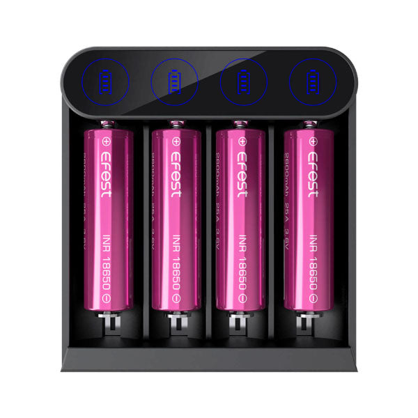 Efest Slim K4 USB - Cargador de Baterías - Tienda de Vapeo Quinto Elemento Vap