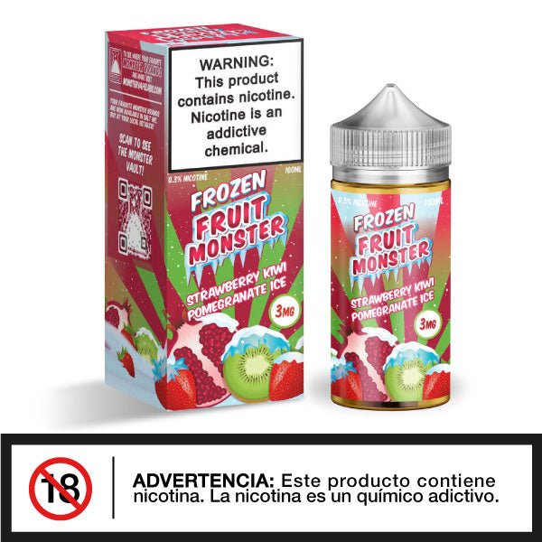 Jam Monster Frozen Fruit Monster - Strawberry Kiwi Pomegranate 100ml - Tienda de Vapeo Quinto Elemento Vap