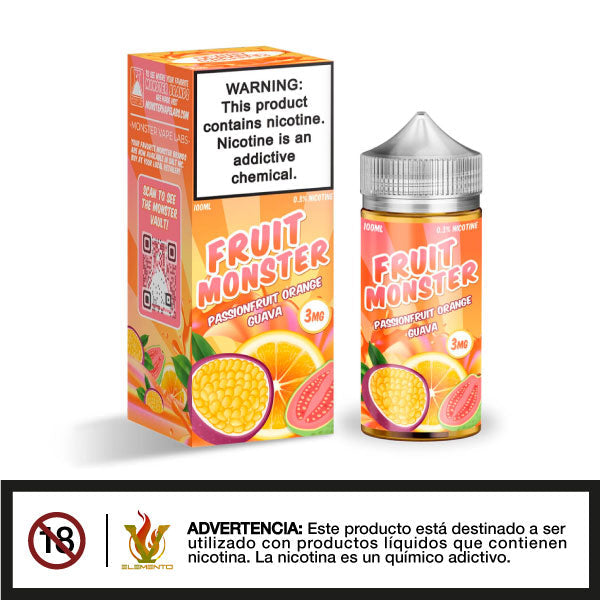 Fruit Monster Passionfruit - Orange Guava 100ml - Tienda de Vapeo Quinto Elemento Vap