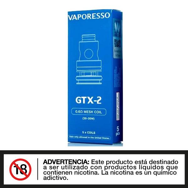 Vaporesso GTX - Coil de Repuesto 5 Unidades - Tienda de Vapeo Quinto Elemento Vap
