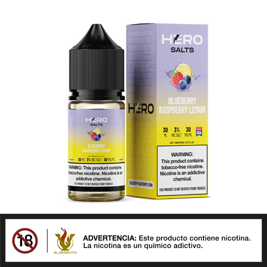 Hero Salt - Blueberry Raspberry Lemon 30ml - Quinto Elemento Vap