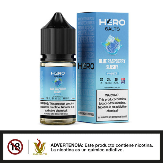 Hero Salt - Blue Raspberry Slushy Freeze 30ml - Quinto Elemento Vap