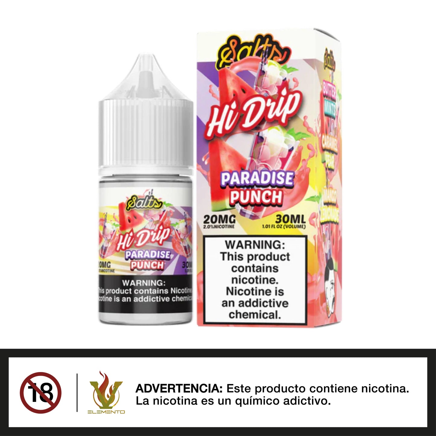 Hi-Drip Salt - Paradise Punch 30ml - Quinto Elemento Vap