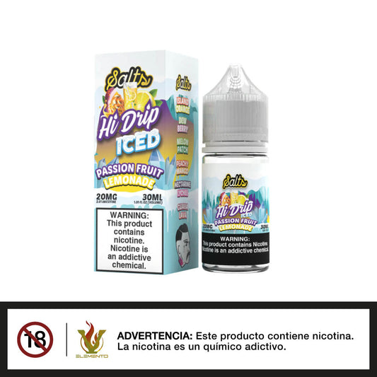 Hi-Drip Salt - Iced Passion Fruit Lemonade 30ml - Quinto Elemento Vap