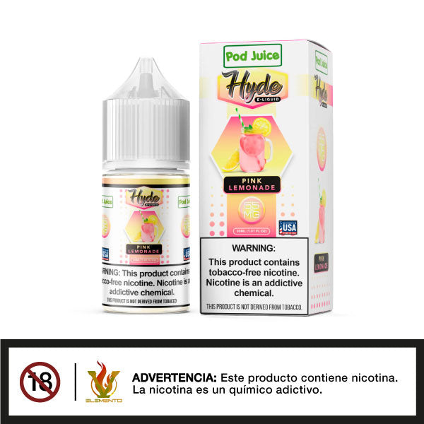 Hyde X Pod Juice Salt - Pink Lemonade 30ml - Tienda de Vapeo Quinto Elemento Vap