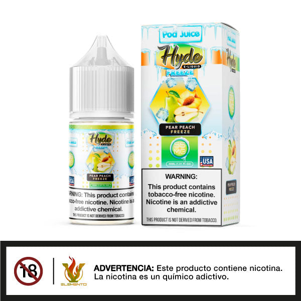 Hyde X Pod Juice Salt - Pear Peach Freeze TFN 30ml - Tienda de Vapeo Quinto Elemento Vap