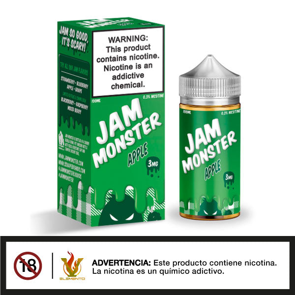 Jam Monster - Apple 100ml - Tienda de Vapeo Quinto Elemento Vap