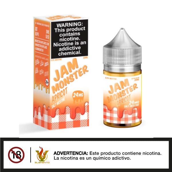 Jam Monster - Apricot Salt 30ml - Tienda de Vapeo Quinto Elemento Vap