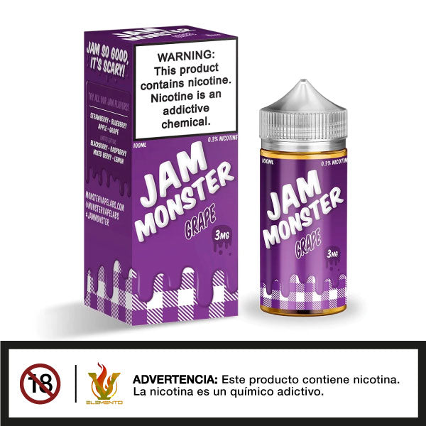 Jam Monster - Grape 100ml - Tienda de Vapeo Quinto Elemento Vap