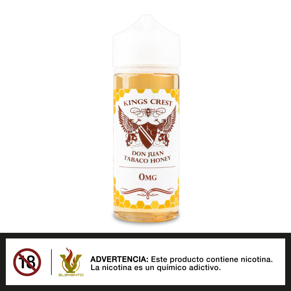 King's Crest - Don Juan Tabaco Honey 120ml - Tienda de Vapeo Quinto Elemento Vap