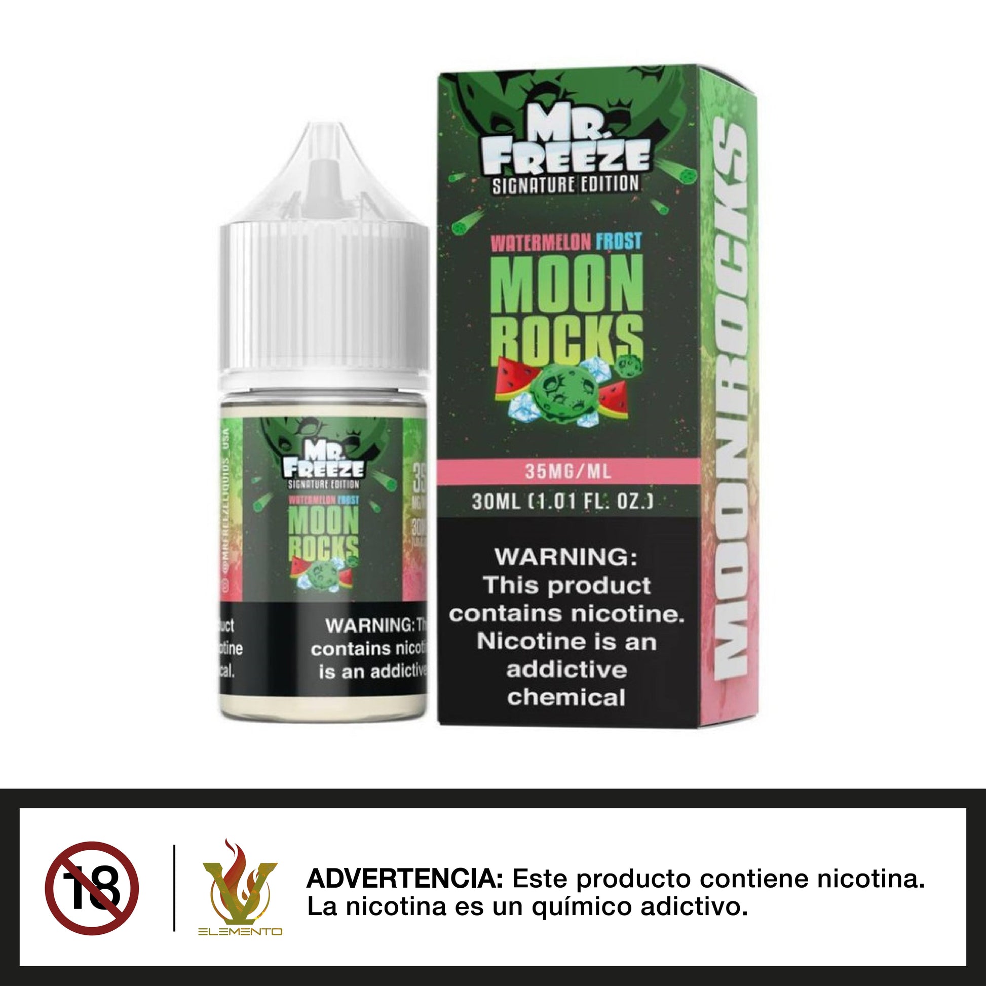 Mr.Freeze Salt - Moon Rocks Watermelon Frost 30ml - Quinto Elemento Vap