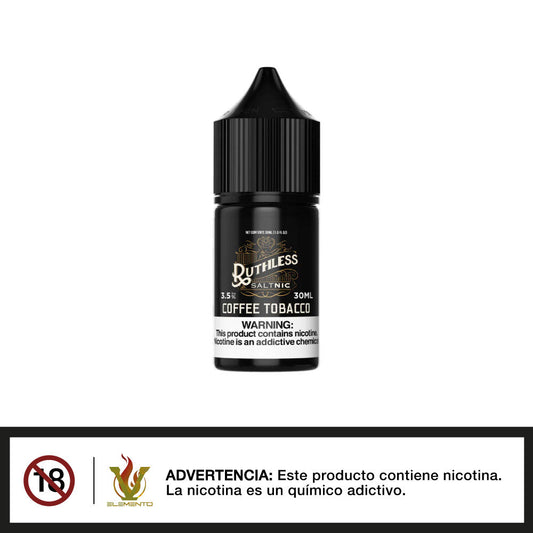 Ruthless Salt - Coffee Tobacco 30ml - Quinto Elemento Vap