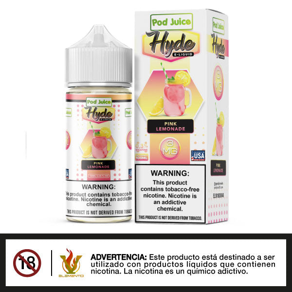 Hyde X Pod - Juice Pink Lemonade 100ml - Tienda de Vapeo Quinto Elemento Vap