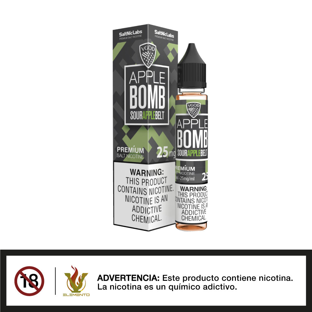 VGOD Salt - Apple Bomb 30ml - Quinto Elemento Vap