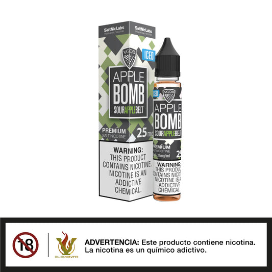 VGOD Salt - Iced Apple Bomb 30ml - Quinto Elemento Vap