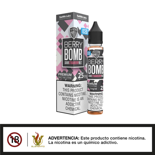 VGOD Salt - Iced Berry Bomb 30ml - Quinto Elemento Vap