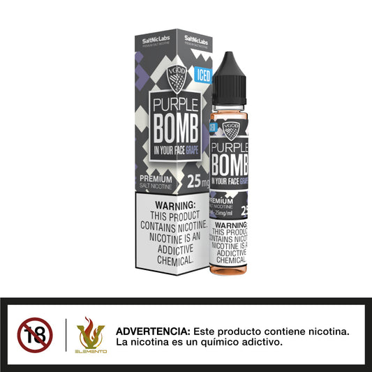 VGOD Salt - Iced Purple Bomb 30ml - Quinto Elemento Vap