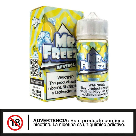 Mr. Freeze - Banana Frost 100ml - Tienda de Vapeo Quinto Elemento Vap