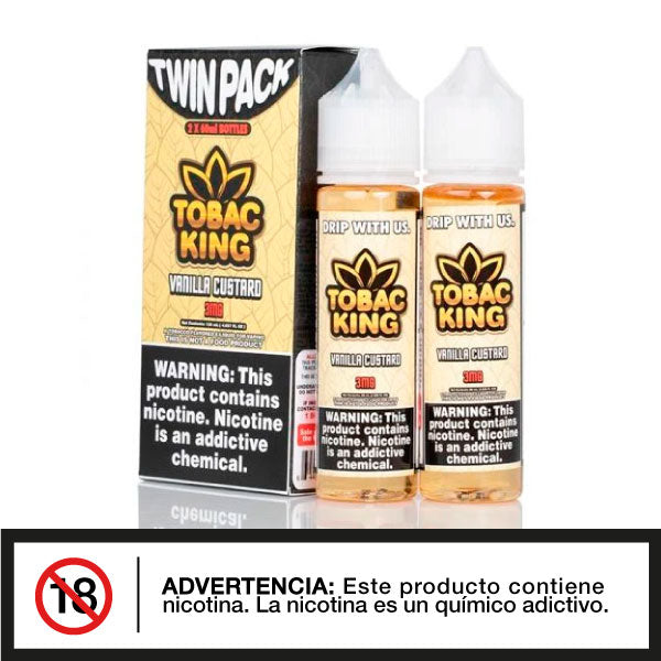 Tobac King - Vanilla Custard 120ml - Tienda de Vapeo Quinto Elemento Vap